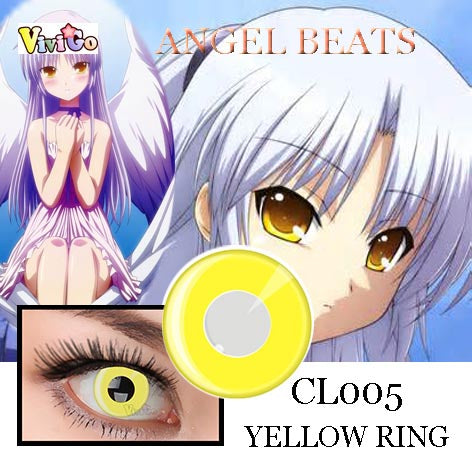 Cosplay Eye Color Contact Lens  White Black Yellow Red Lens( 1 pair)